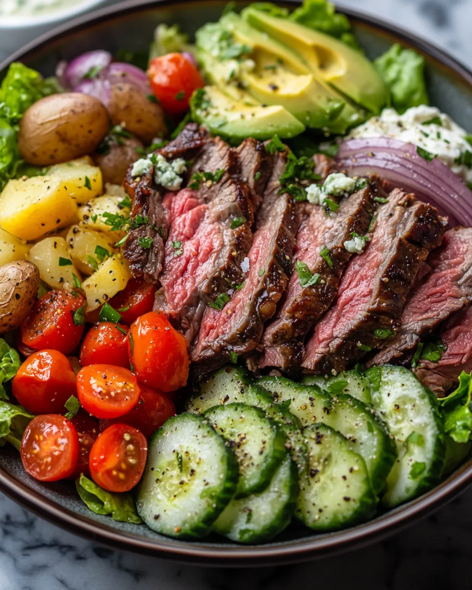 Easy Prime Rib Steakhouse Salad Bowl Recipe