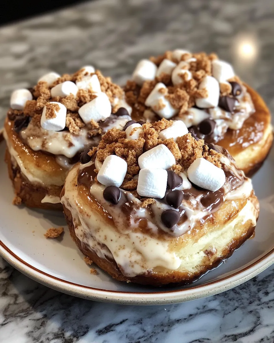 Decadent S’mores Cinnamon Rolls for Dessert or Breakfast