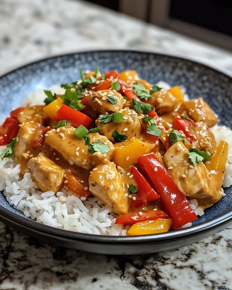Simple Thai Peanut Chicken