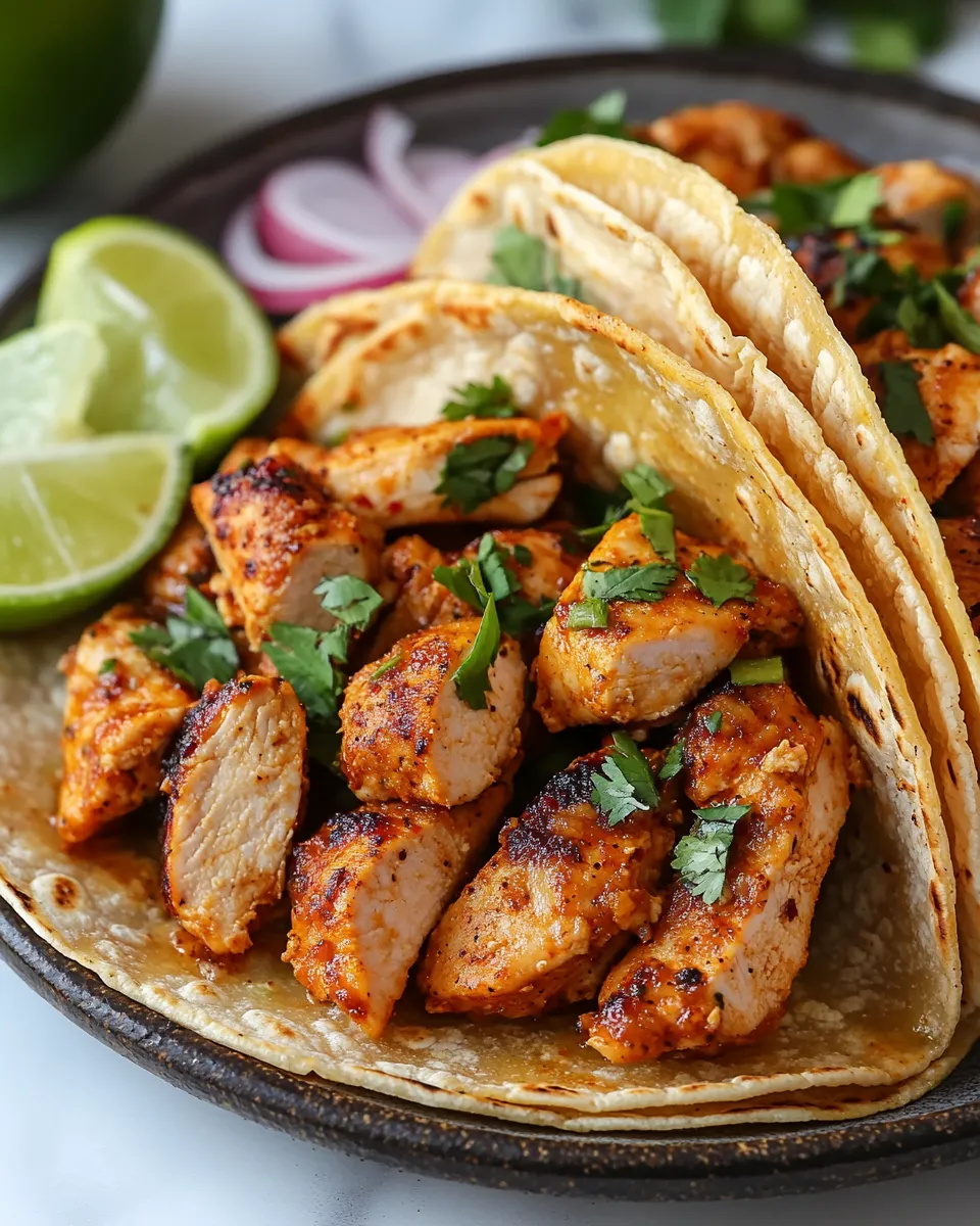 Easy and Flavorful Chicken Street Tacos Recipe