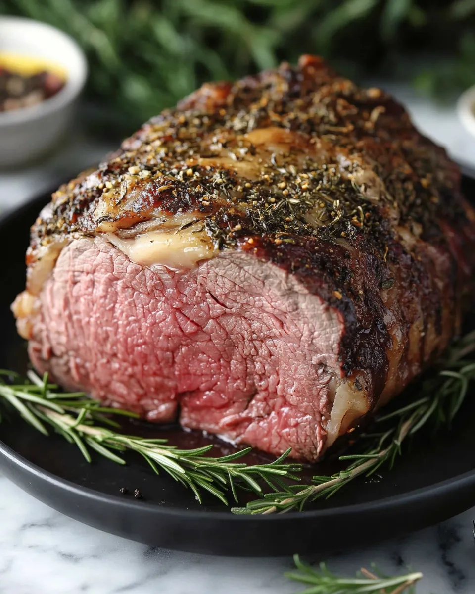 Juicy & Flavorful Rosemary Dijon Prime Rib Roast
