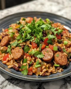 Black Eyed Pea Jambalaya with Turkey Sausage Everyone Will Love 35 0 3 62