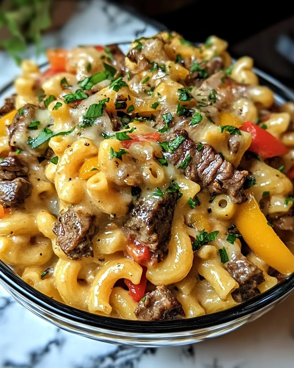 Creamy Steak & Fire-Grilled Pepper Macaroni