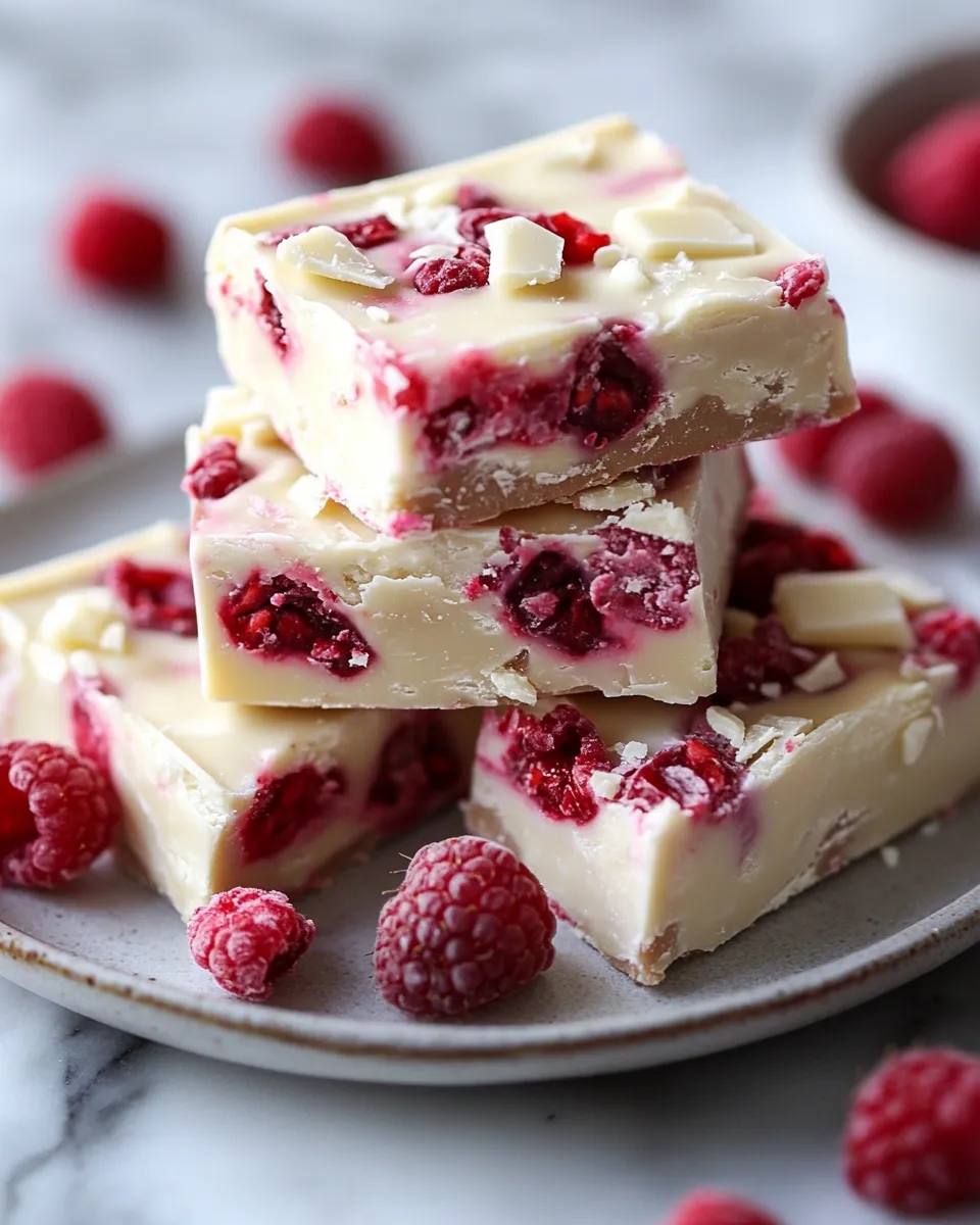 Rich & Creamy White Chocolate Raspberry Fudge