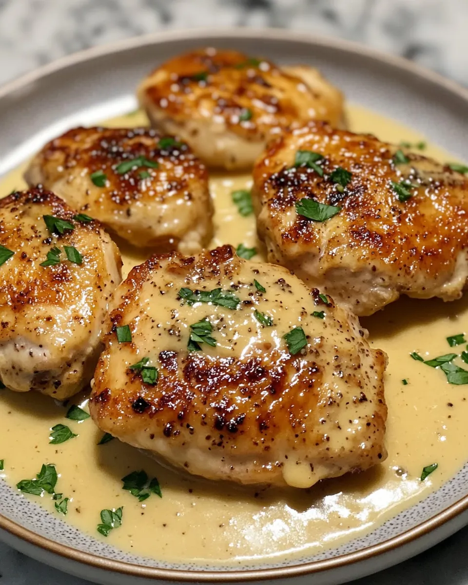 Juicy French Style Mustard Chicken at Home