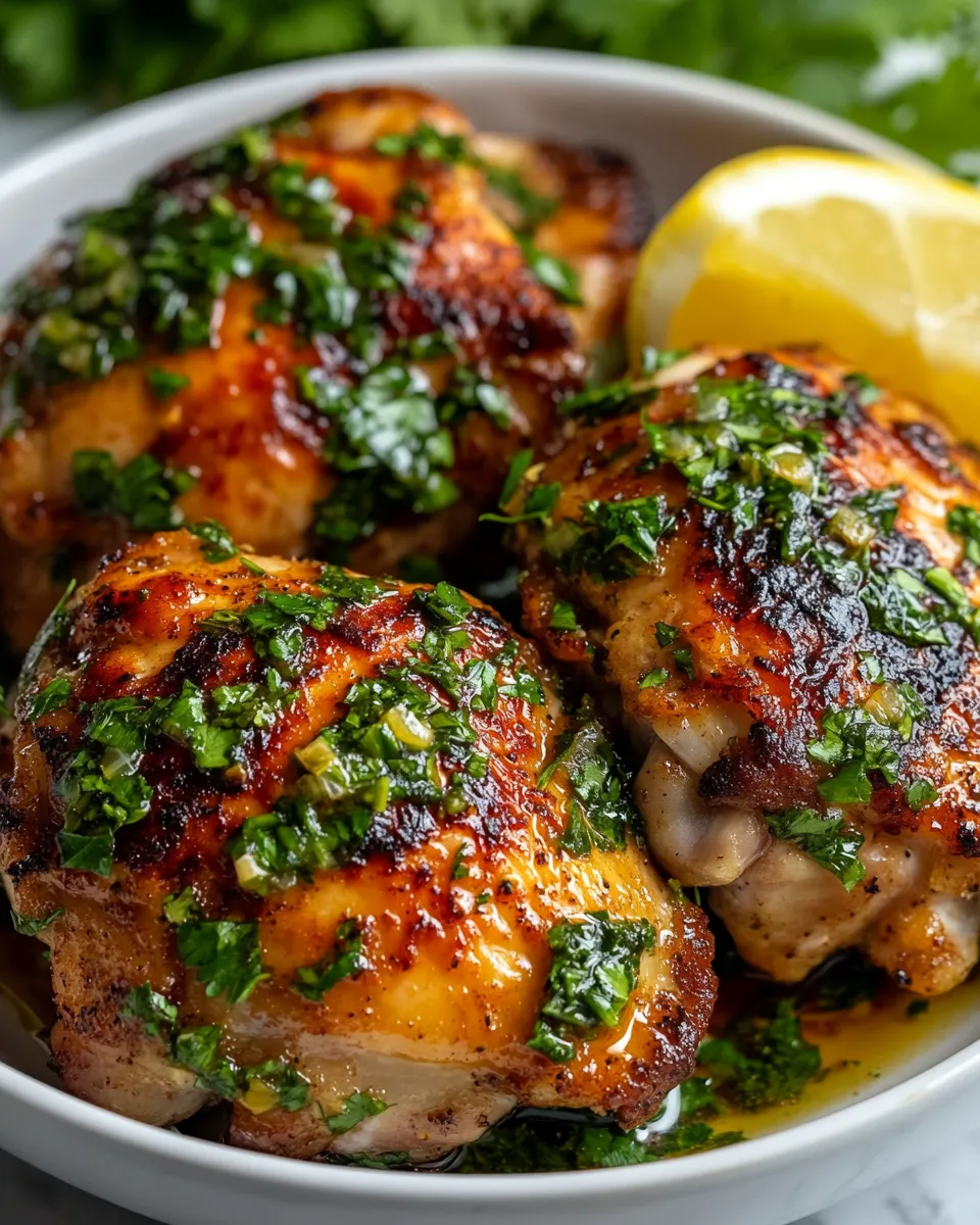 Quick Chimichurri Chicken Thighs Ready in 30 Minutes