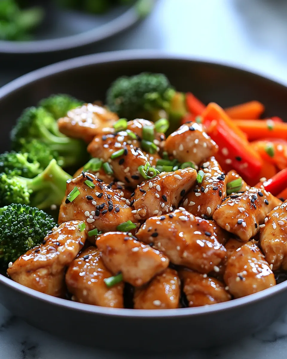 Chinese Peanut Butter Chicken with Sweet & Savory Sauce
