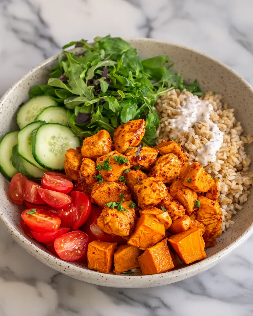 Healthy Chicken and Sweet Potato Rice Bowl You’ll Crave