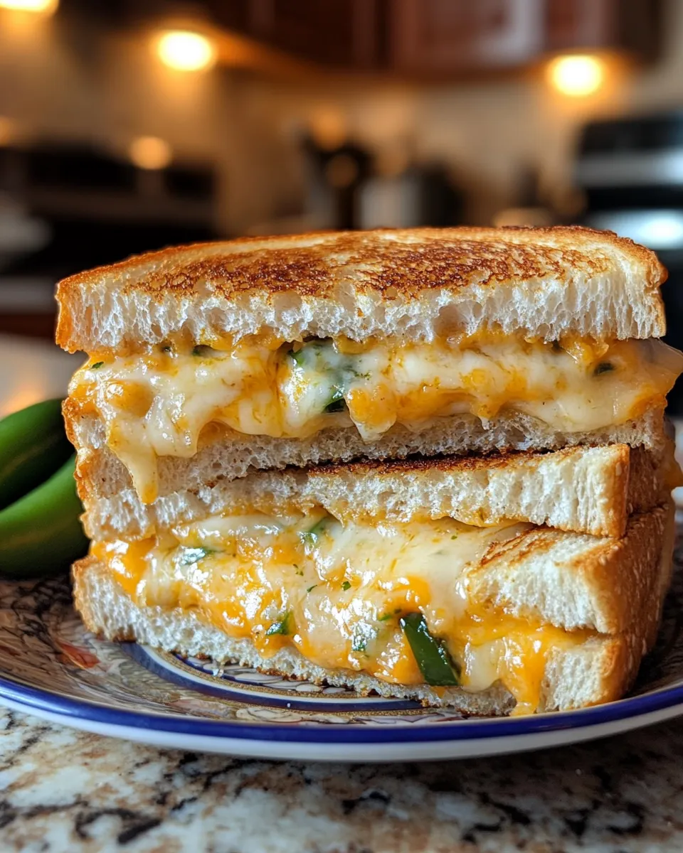 Cheesy, Spicy Jalapeño Popper Grilled Cheese You’ll Obsess Over