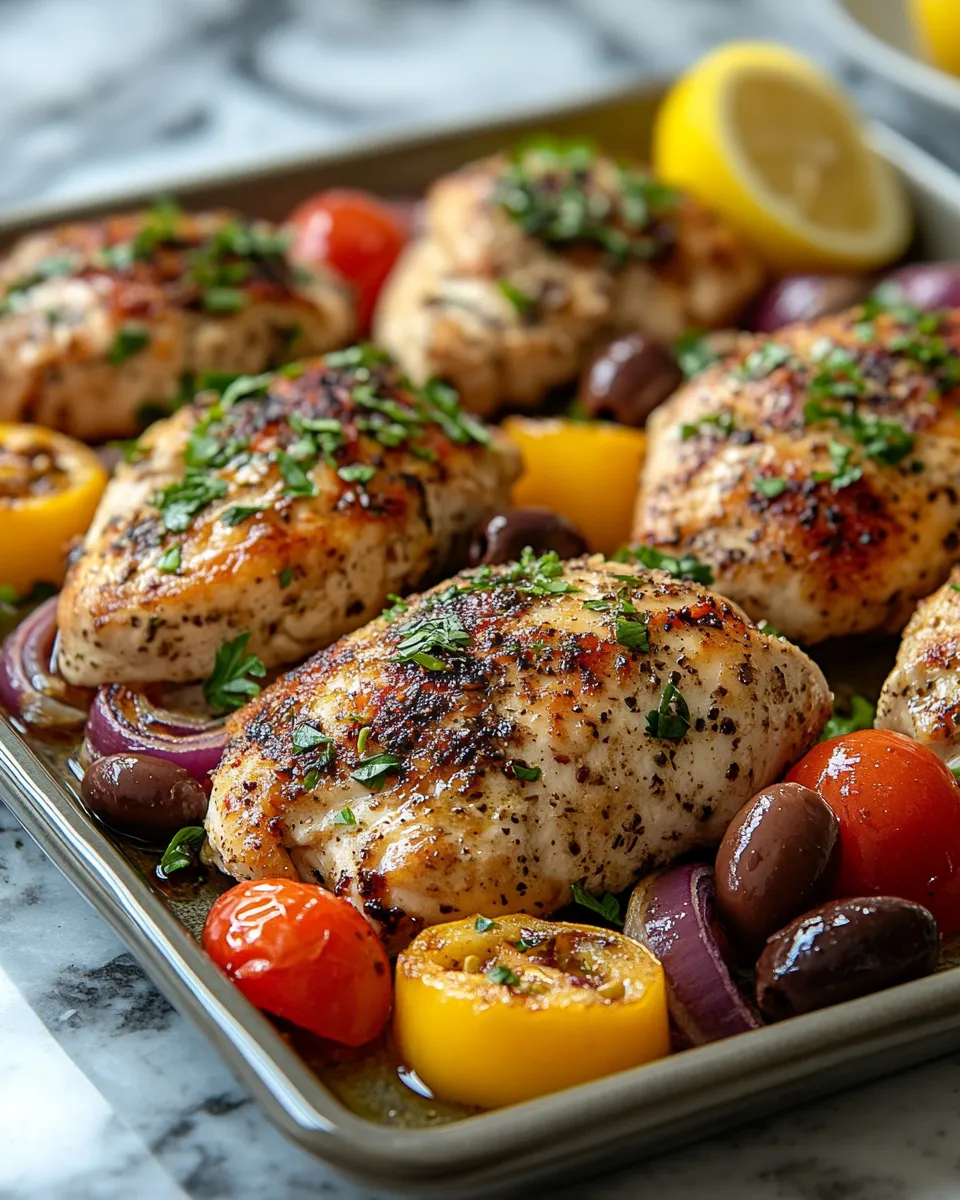 Easy Greek Sheet Pan Chicken for Family