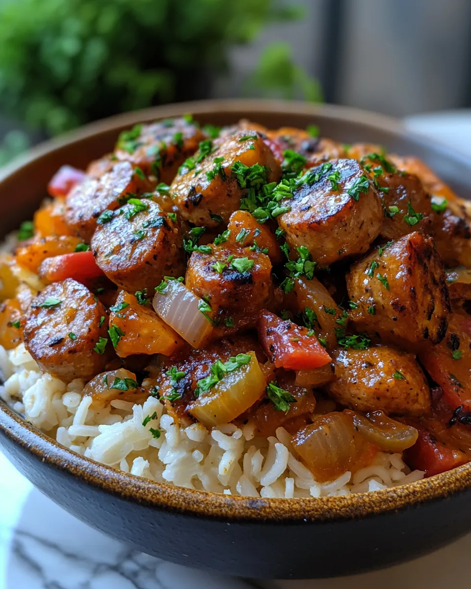 Easy Creamy Cajun Sausage One-Pot Meal