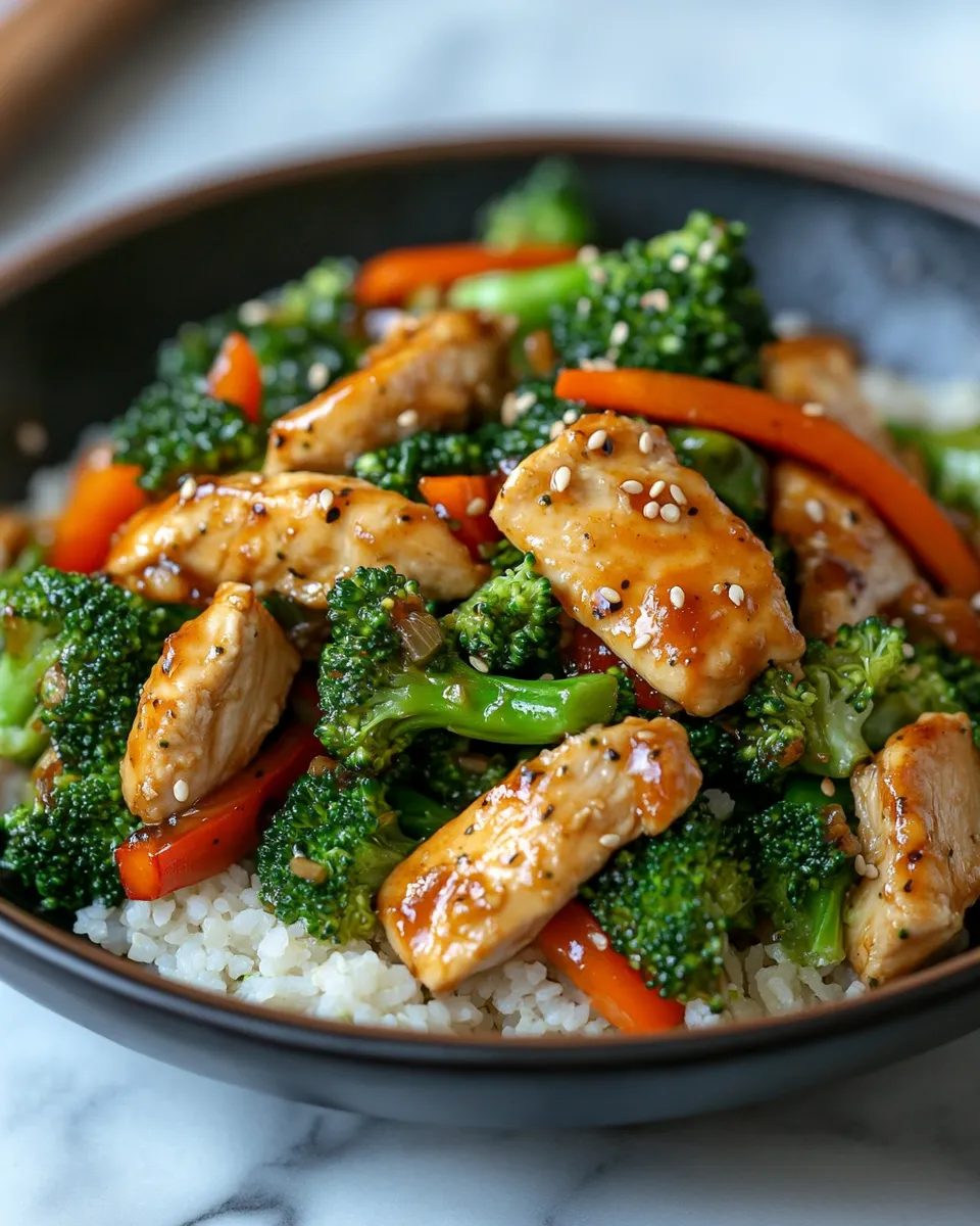 Healthy & Easy Chicken Broccoli Stir Fry