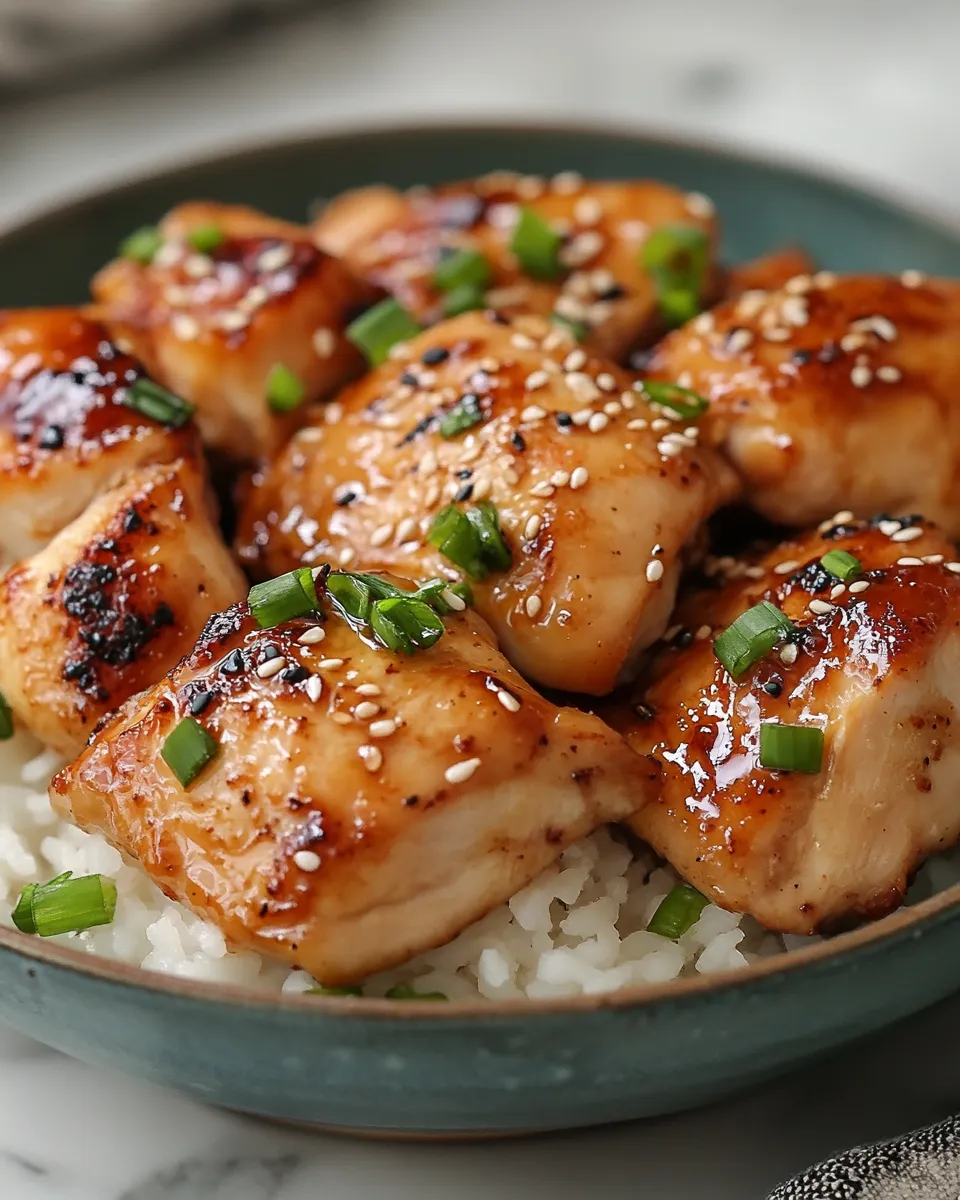Tender Chicken Teriyaki with Sweet Garlic Marinade