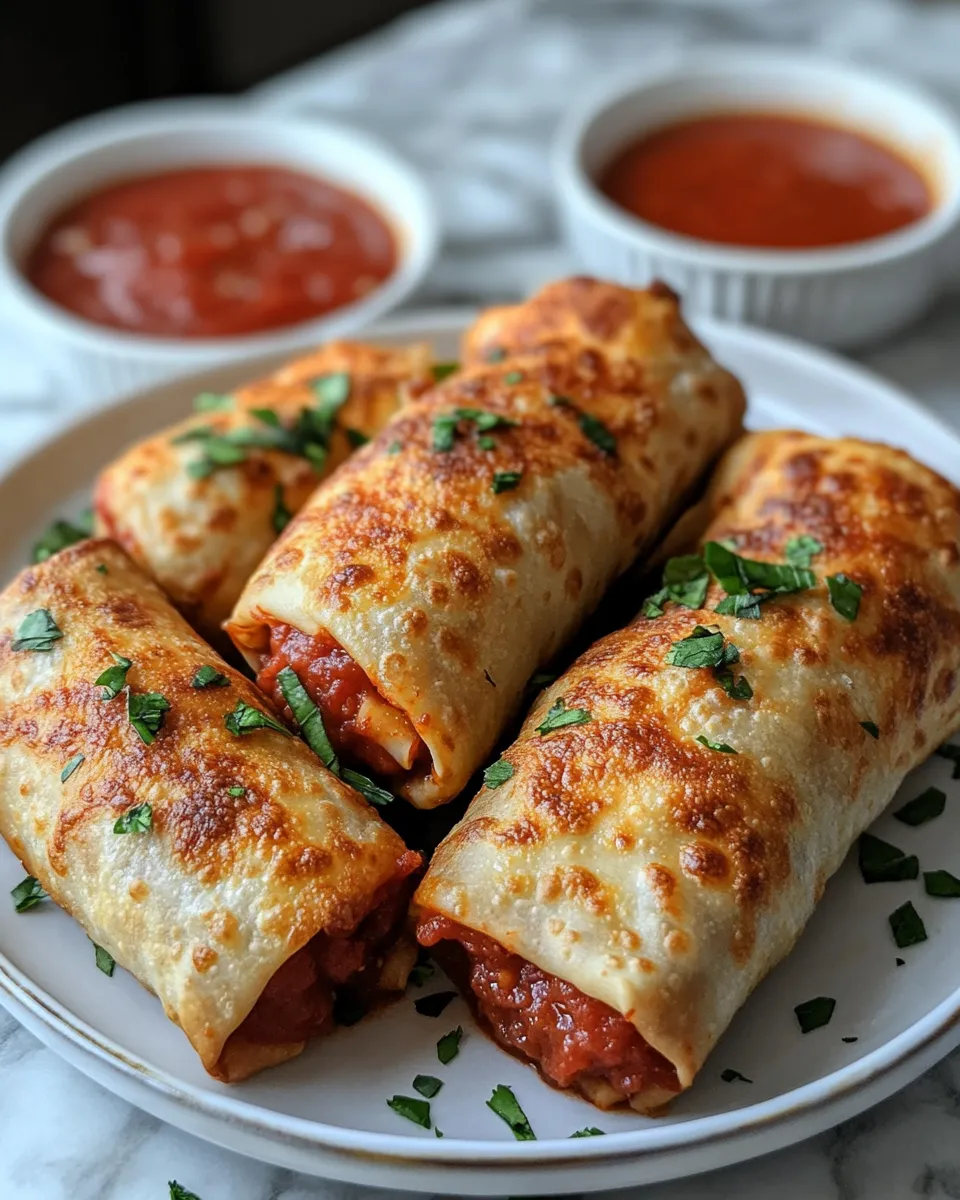 Perfectly Crunchy Air Fryer Pizza Rolls Every Time!