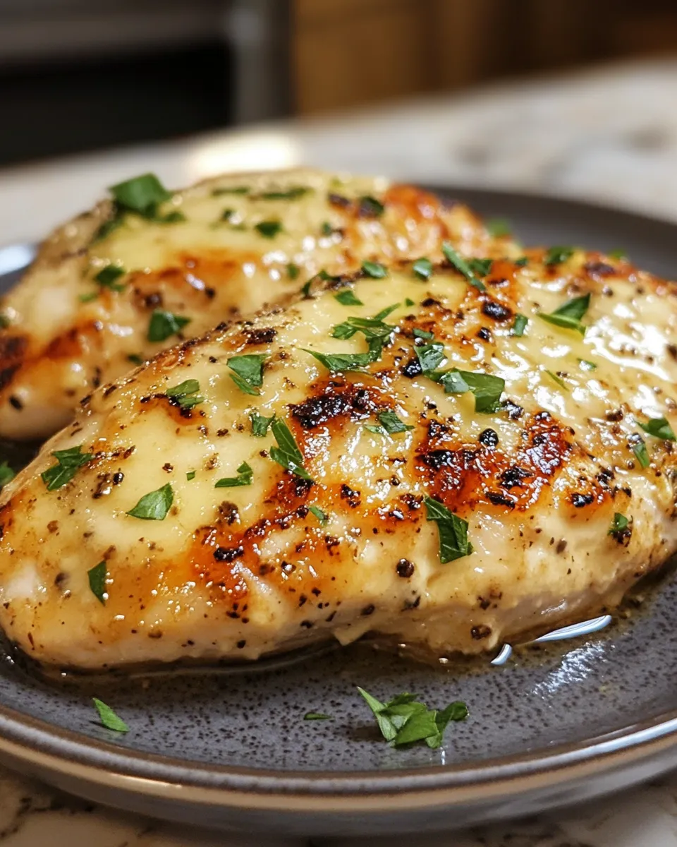 Easy 4-Ingredient Garlic Parm Chicken in the Crockpot