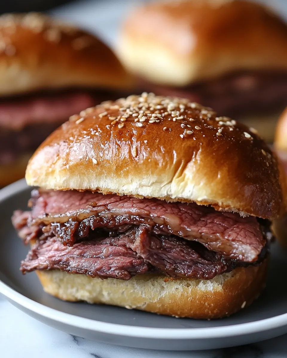 Melt-In-Your-Mouth Roast Beef Sliders (So Easy!)