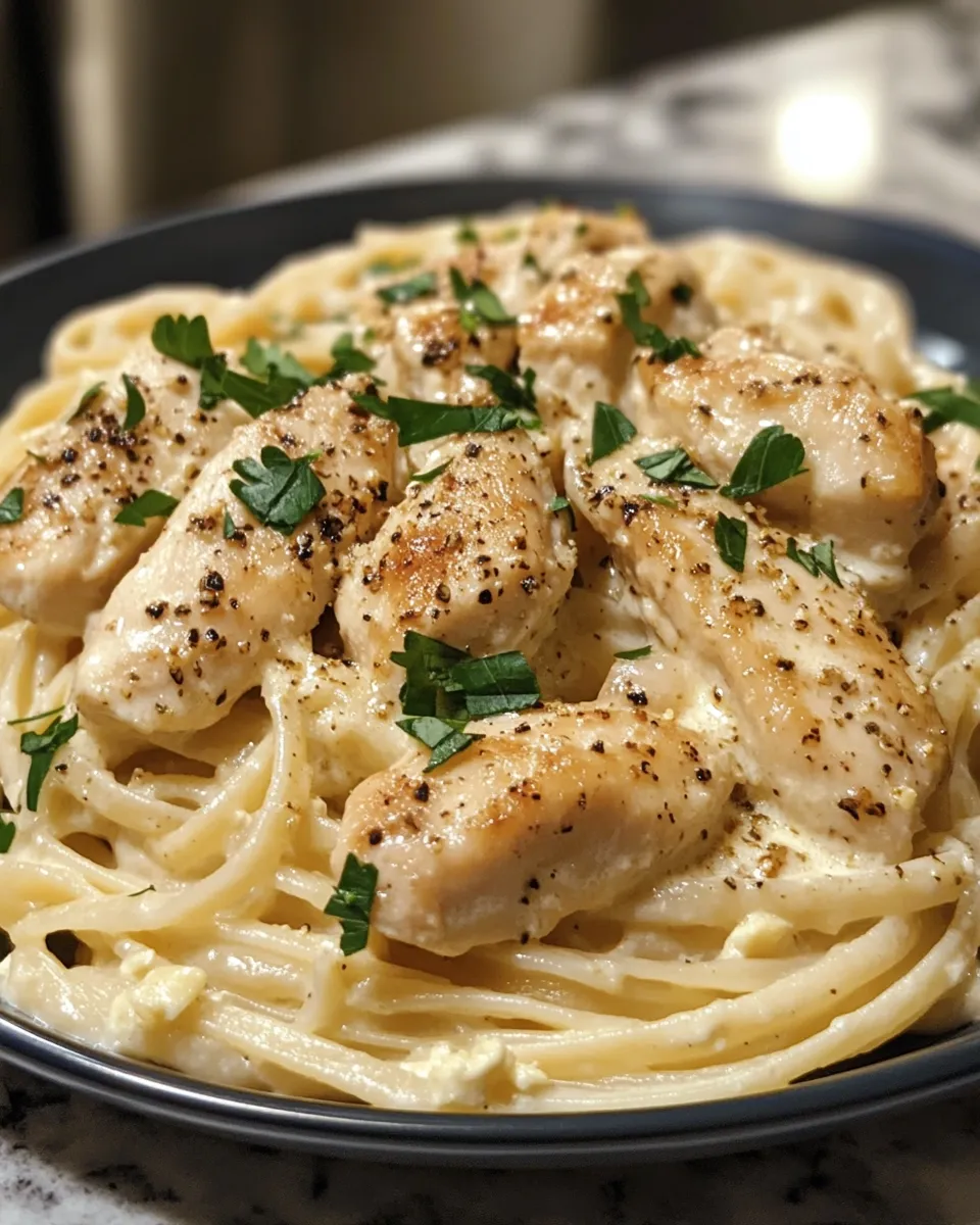 Juicy Chicken in Creamy Ricotta Pasta Sauce