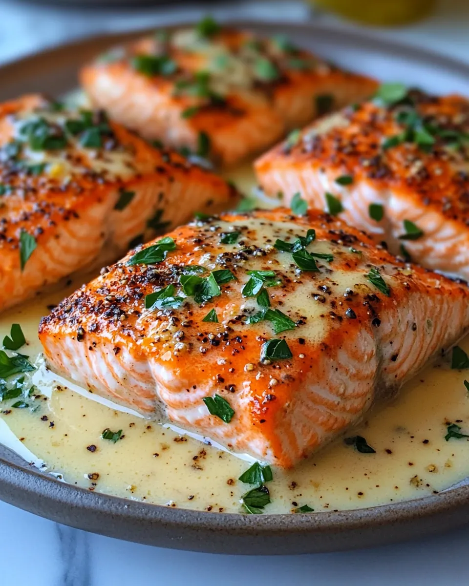 Marry Me Salmon with Garlic Butter Sauce Everyone Loves