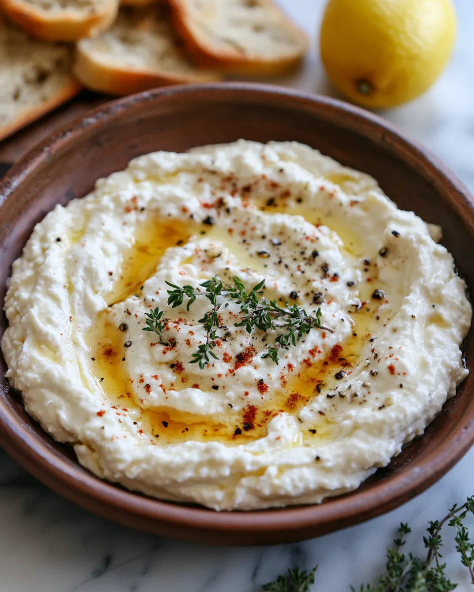 Creamy Ricotta Dip Drizzled with Hot Honey (So Good!)