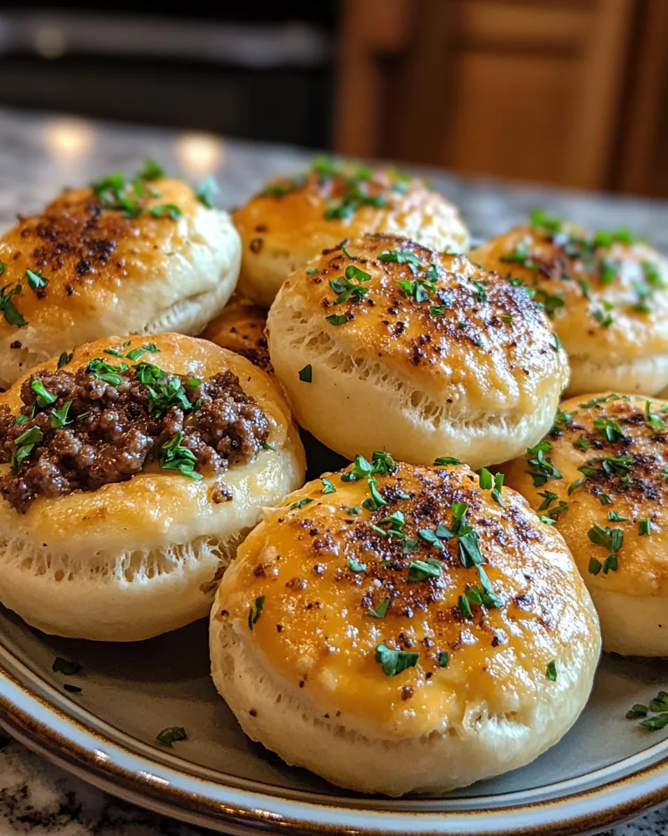 Irresistible Garlic Parmesan Cheeseburger Bombs for Game Day