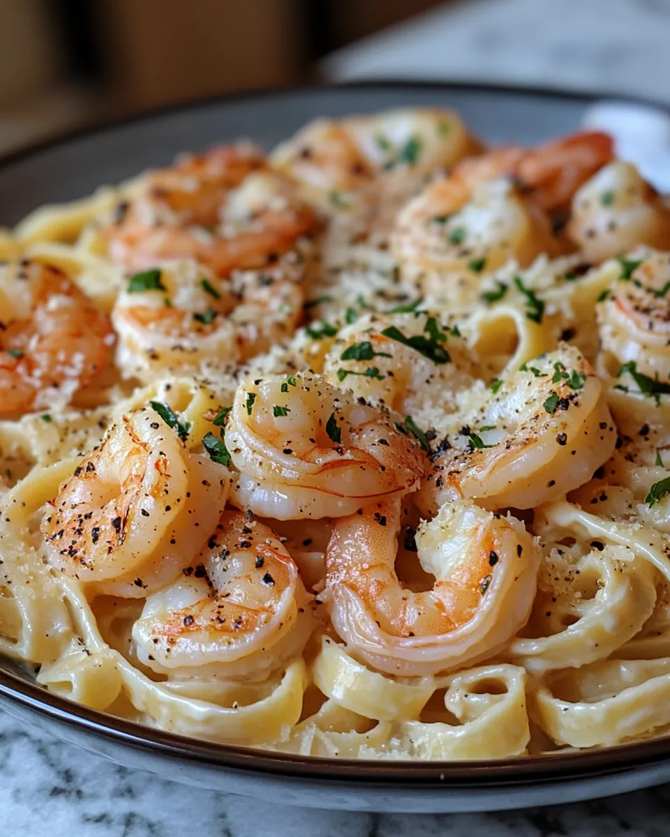 Creamiest One-Pan Shrimp Fettuccine Alfredo: Rich Indulgence
