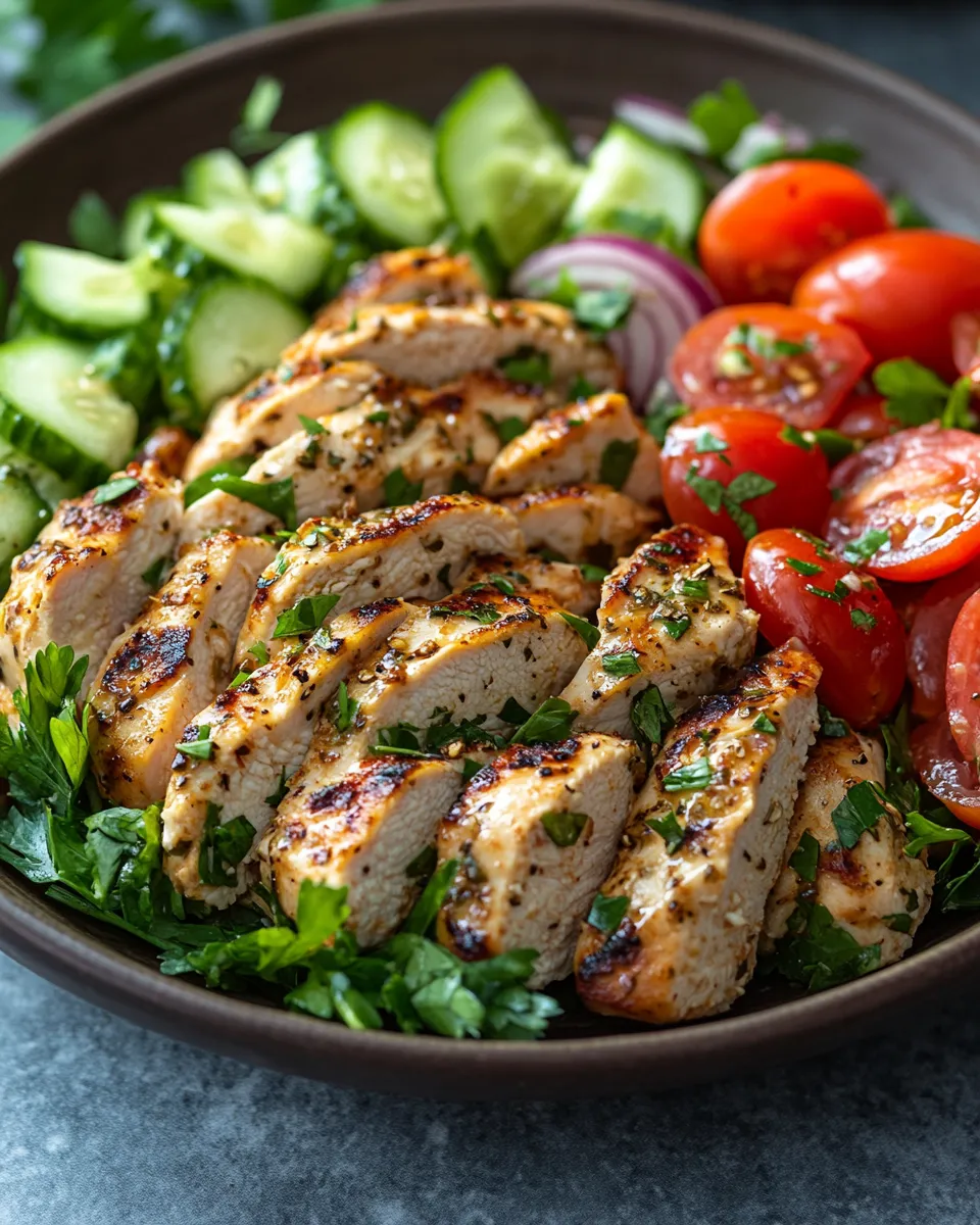Heavenly Tzatziki Chicken Salad: Cool Garlic Goodness