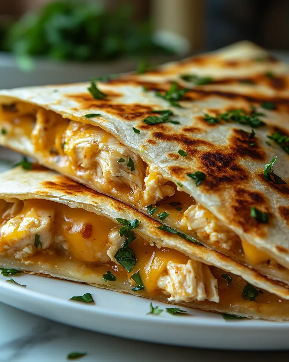 Irresistible Chicken Ranch Quesadilla – Melty Comfort Food