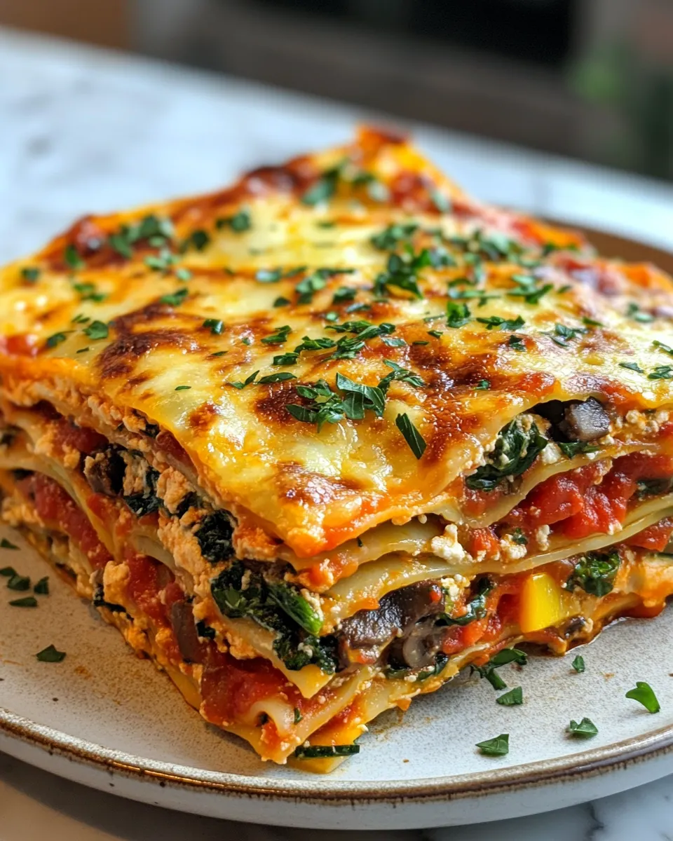 Cheesy Vegetable Lasagna with Creamy Ricotta