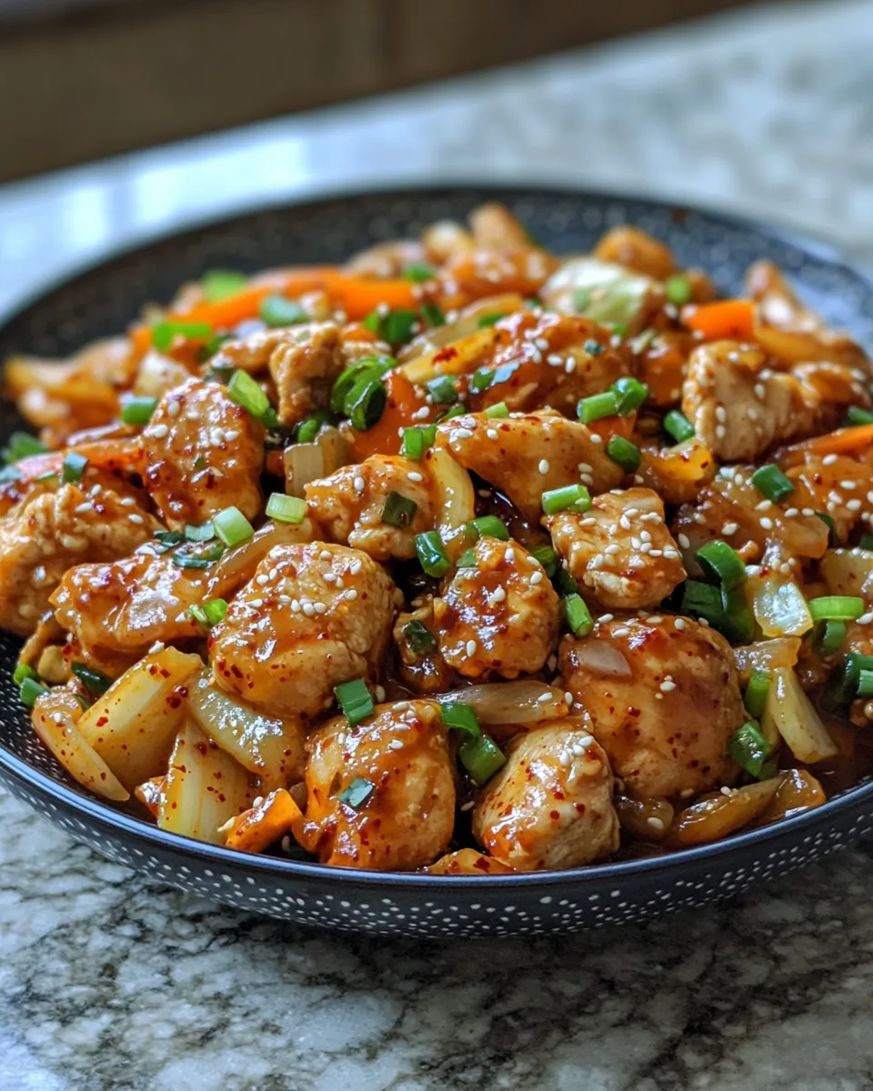 The BEST Korean Spicy Chicken Stir Fry at Home