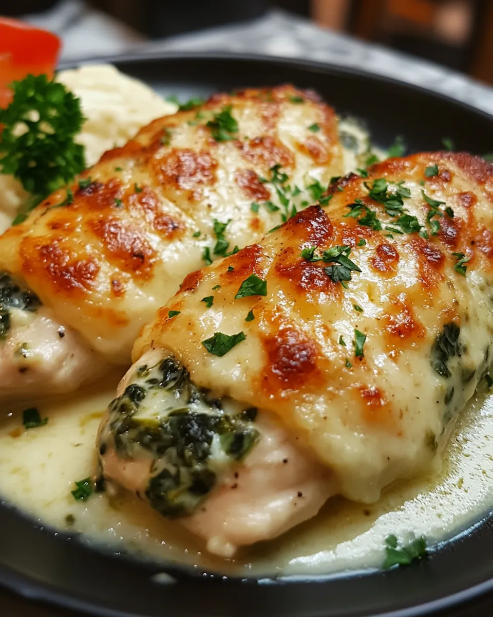 Juicy Spinach Stuffed Chicken Breasts – A Must-Try Dinner