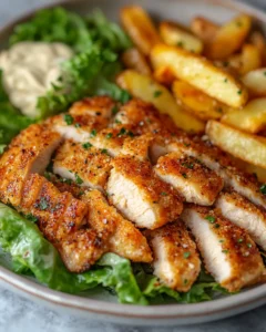 Irresistible Hot Honey Crispy Chicken Caesar Salad & Fries Sweet Heat Fix 41 0 3 20