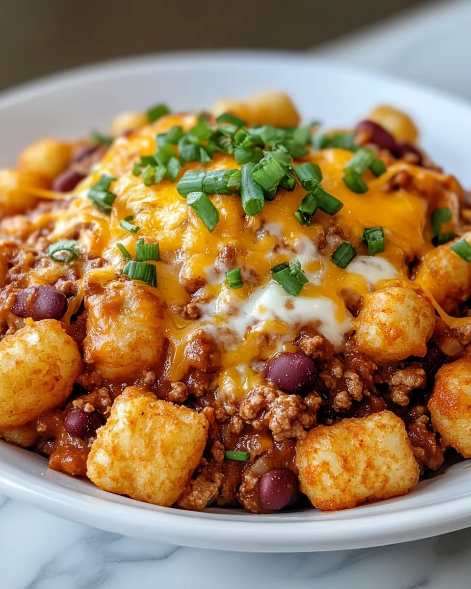 Chili Cheese Tater Tot Casserole You’ll Make on Repeat