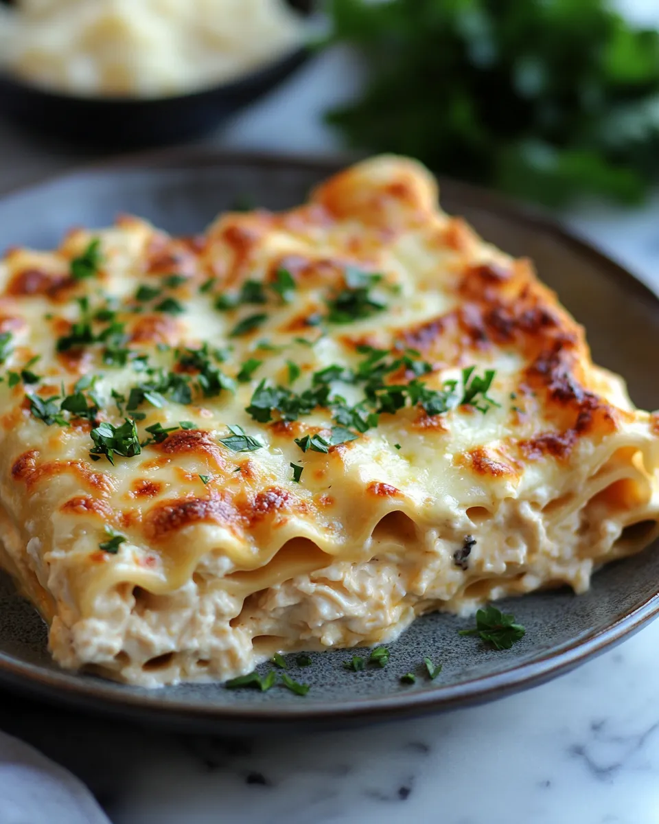 Chicken Alfredo Lasagna Rolls Everyone Is Obsessed With