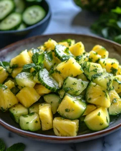 Juicy Pineapple Cucumber Salad – Cool Crunch 19 0 3 4
