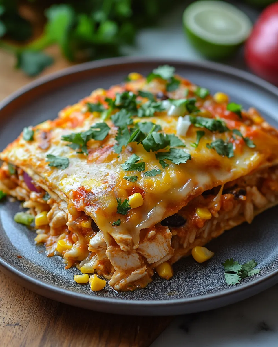 Easy Chicken Burrito Casserole for Busy Nights