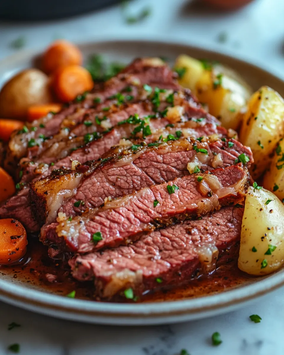 Irresistible Slow Cooker Corned Beef with Cabbage