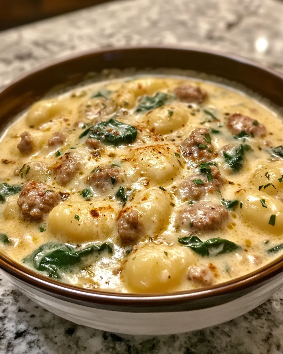 Irresistible Creamy Italian Sausage Gnocchi Soup So Cozy