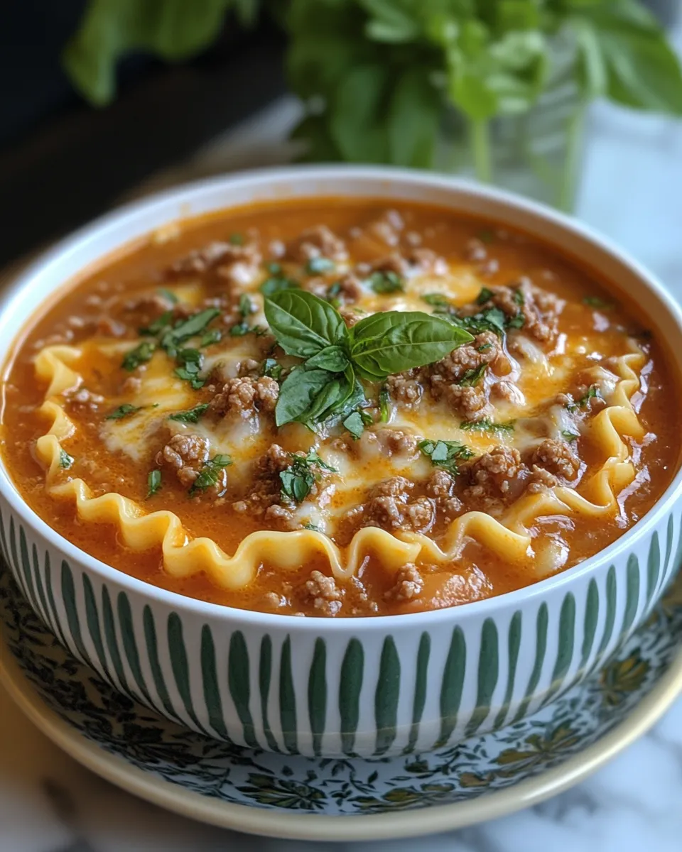 Hearty One-Pot Lasagna Soup Big Bowl Love