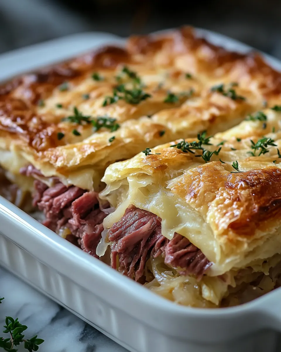 Irresistible Reuben Crescent Bake: Melty Comfort Magic