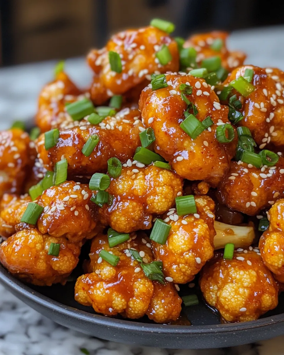 Ultimate Korean Style Baked Cauliflower Sweet Spicy Magic