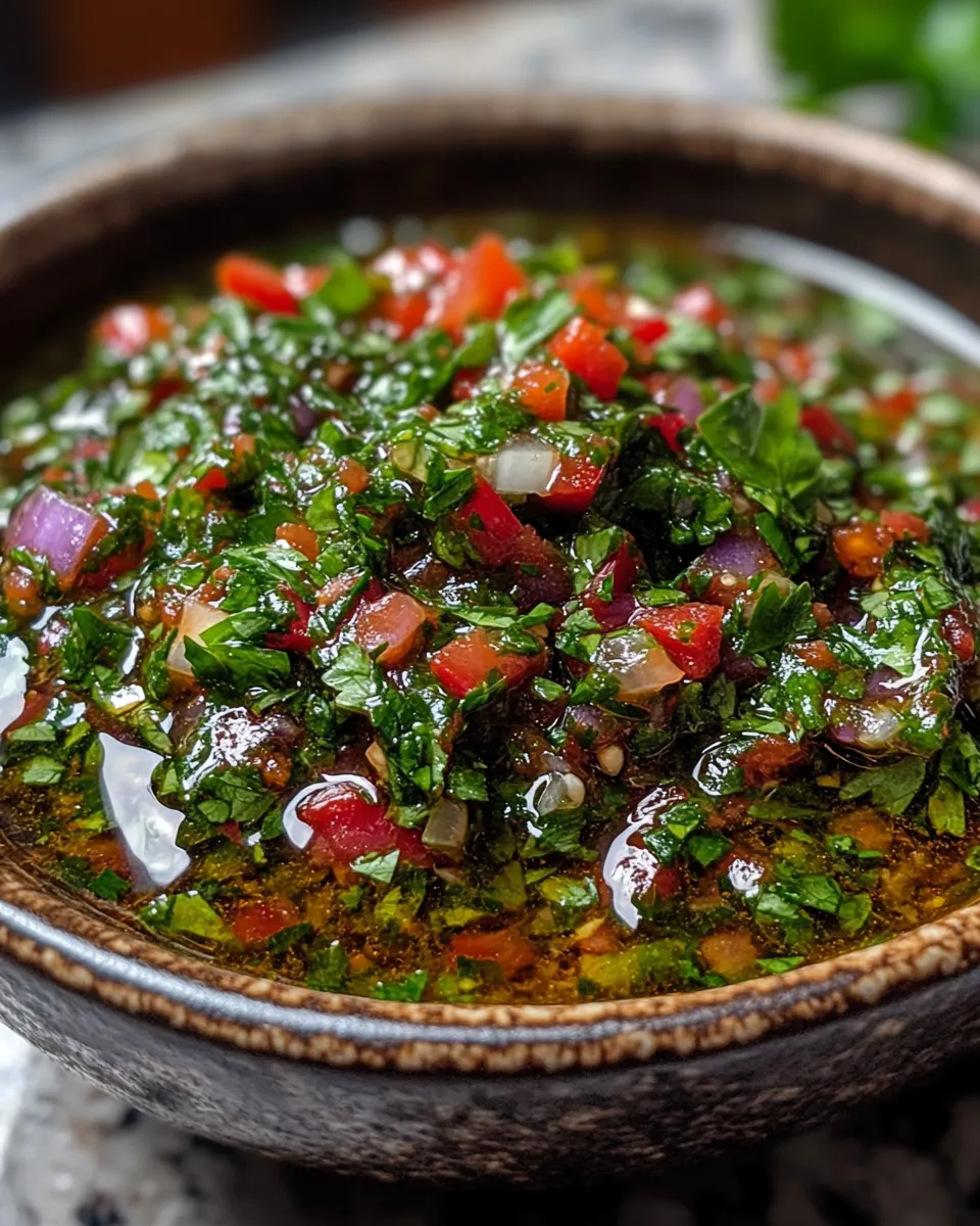 Bold Smoky Red Chimichurri Sauce Flavor Explosion
