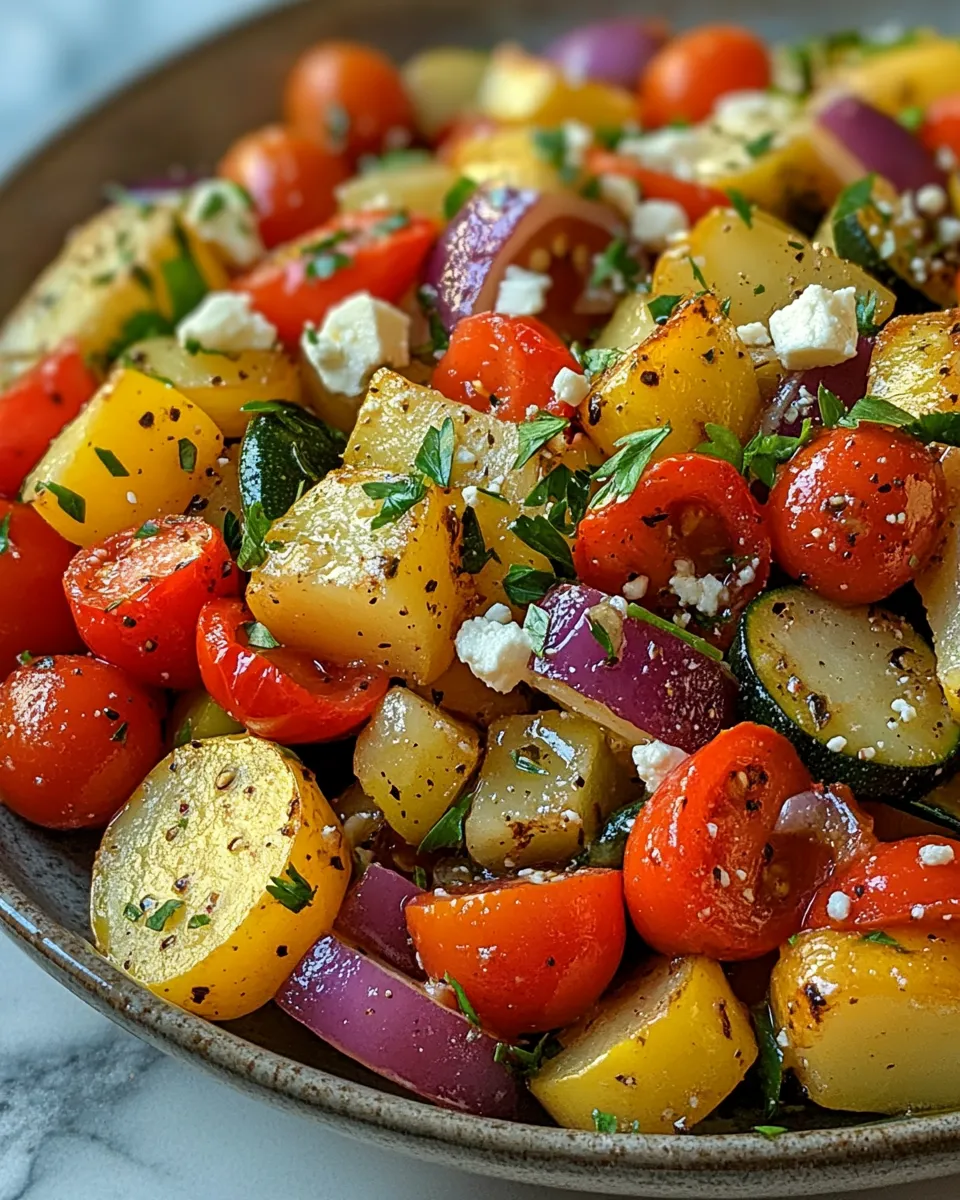 Easy One Pan Greek Vegetables Weeknight Winner