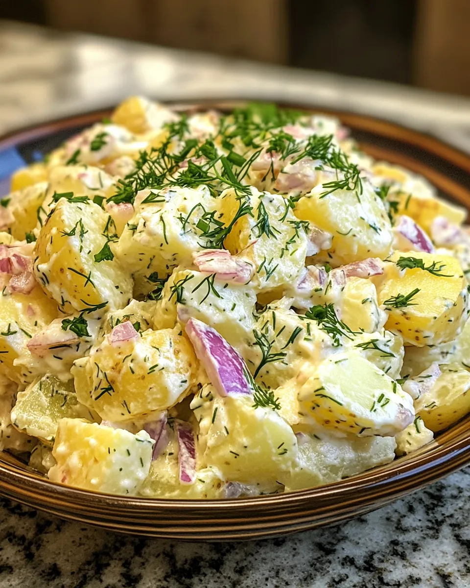 Homestyle Creamy Dill Potato Salad Backyard Cookout Star