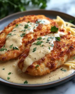 Irresistible Parmesan Crusted Chicken with Creamy Garlic Sauce 39 0 1 7 1