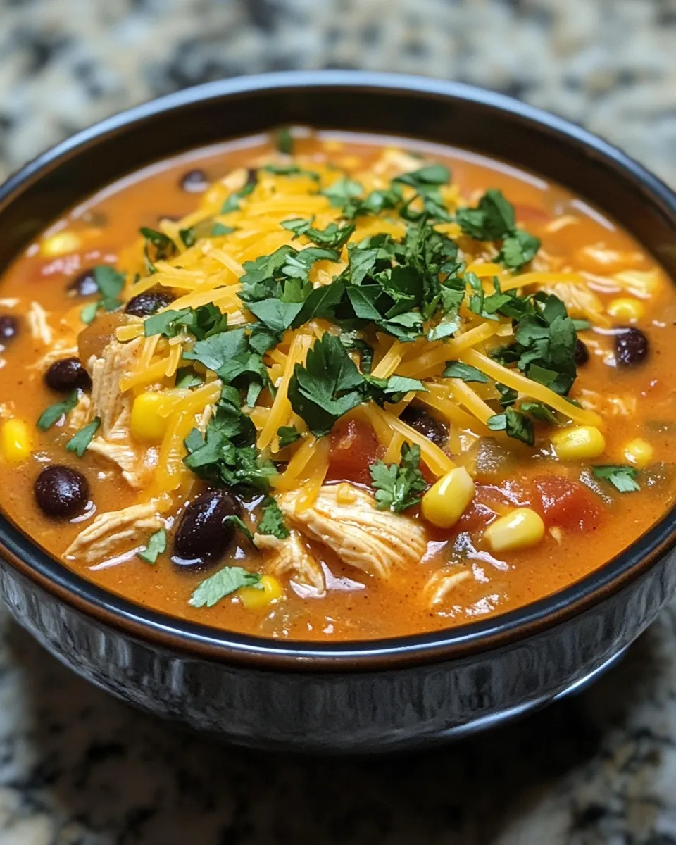 Addictive Chicken Enchilada Soup: One Pot Magic