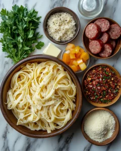 Irresistible Cajun Smoked Sausage Alfredo Pasta 31 0 2 7 1