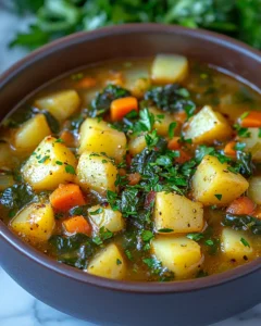 Authentic Southern Style Collard Green and Potato Stew 29 0 3 15