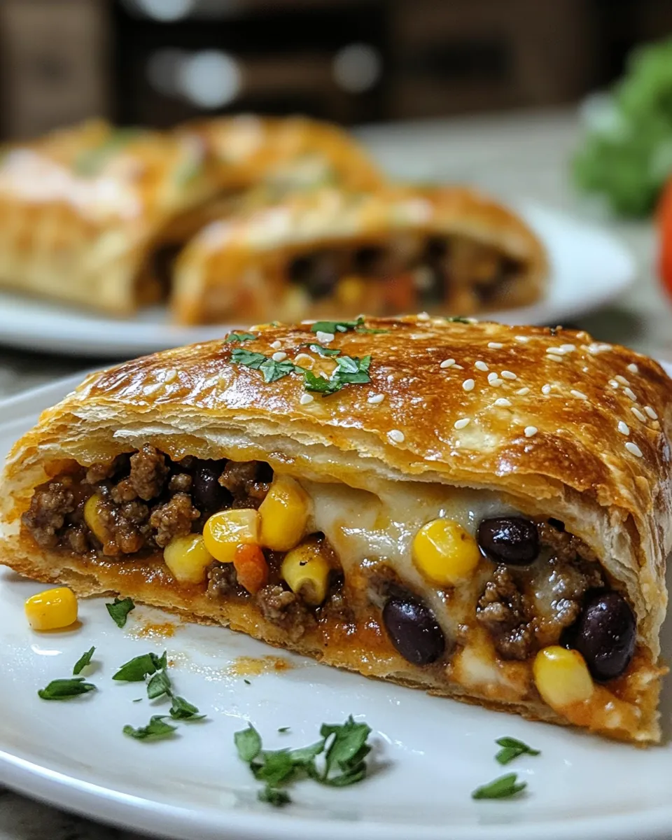 Craveworthy Mexican Taco Pockets Golden Baked Goodness