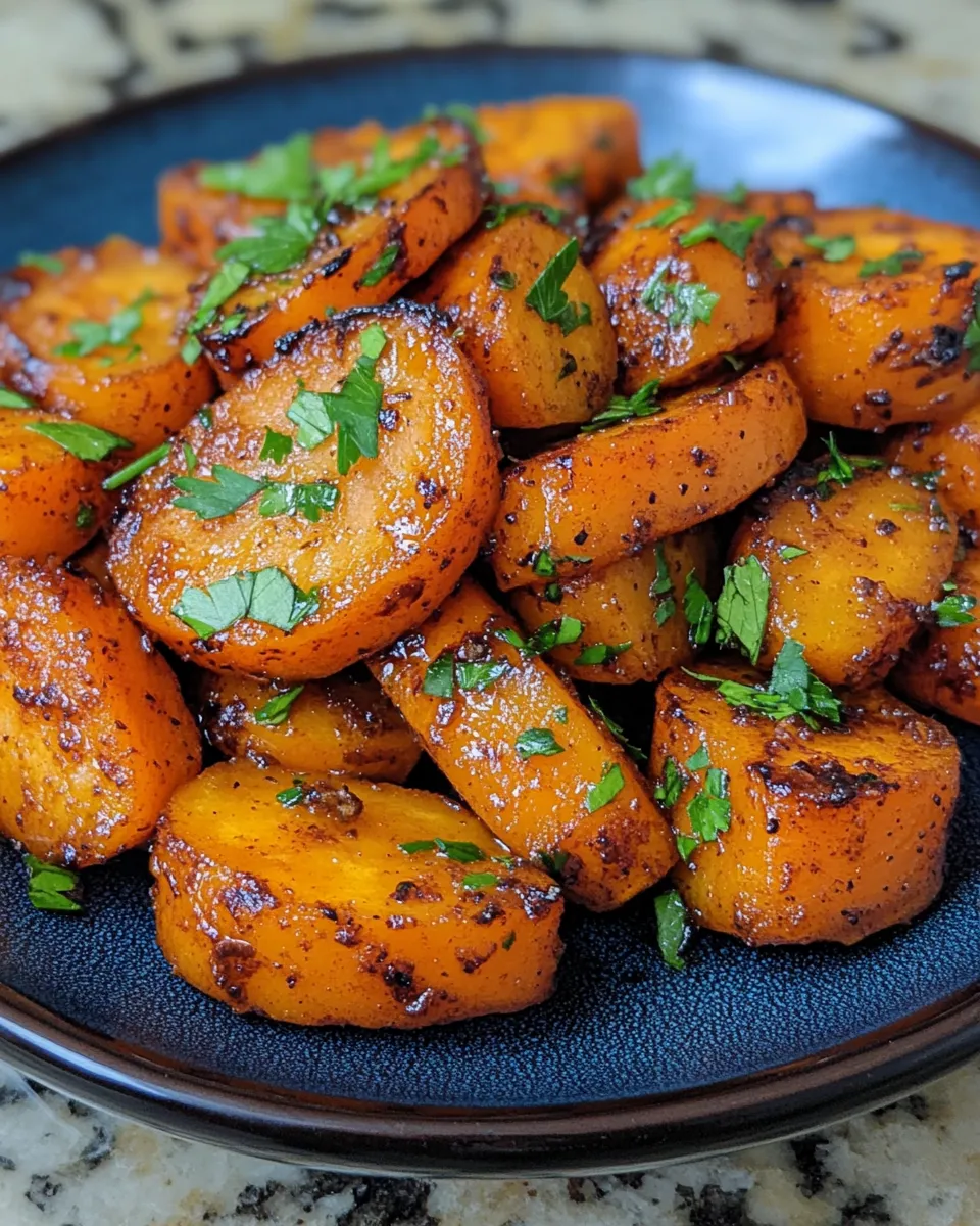 Heavenly Slow Cooker Maple & Brown Sugar Glazed Carrots