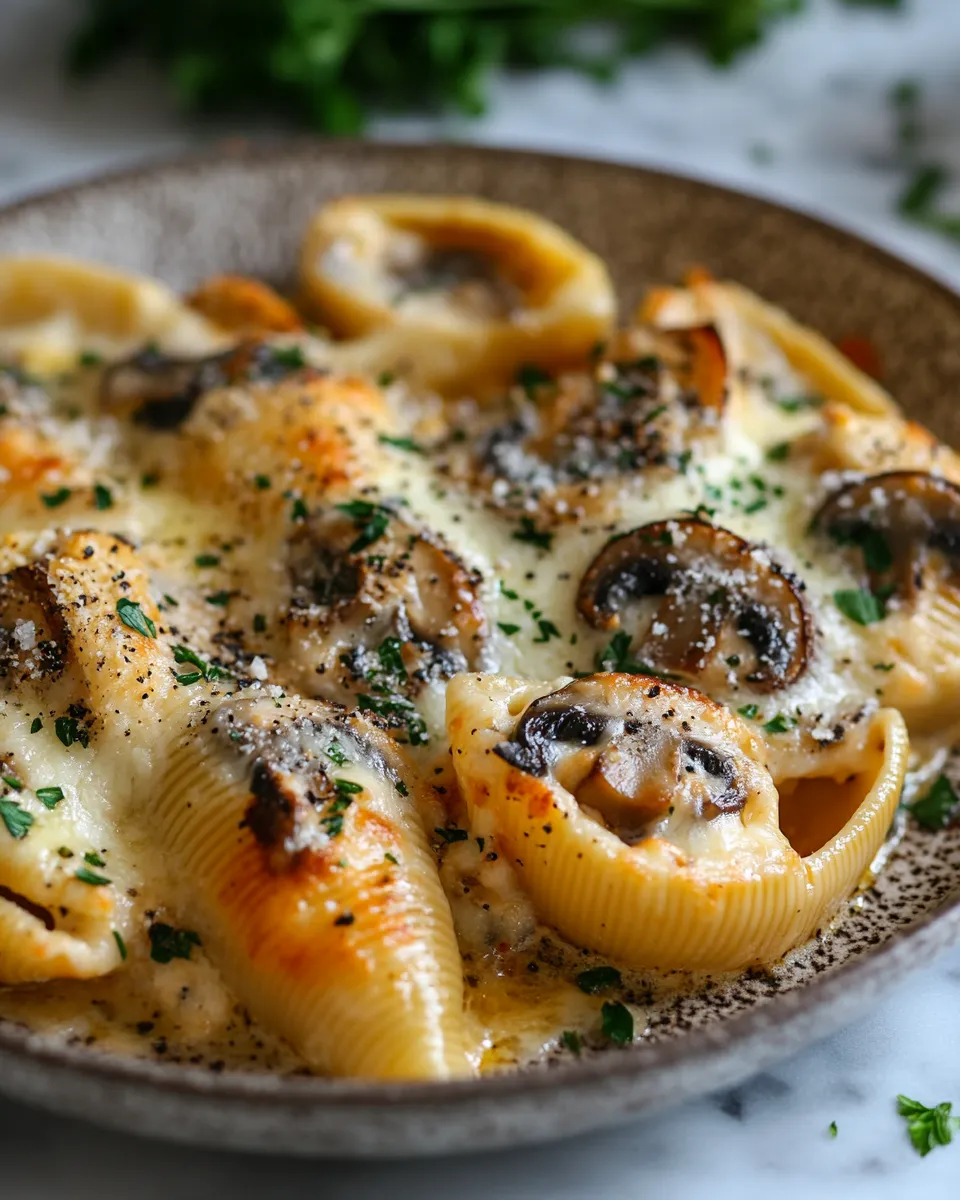 Creamy Garlic Mushroom Stuffed Shells: Velvety Mushroom Magic for Comfort Food Lovers